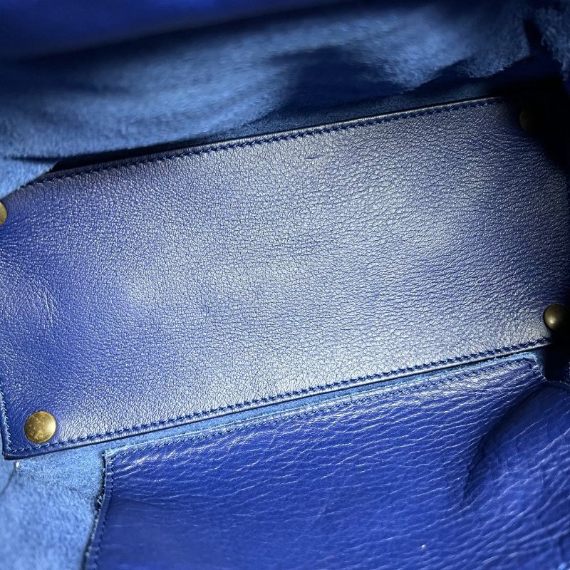 BALENCIAGA 305572 藍機車托特包MINI-5