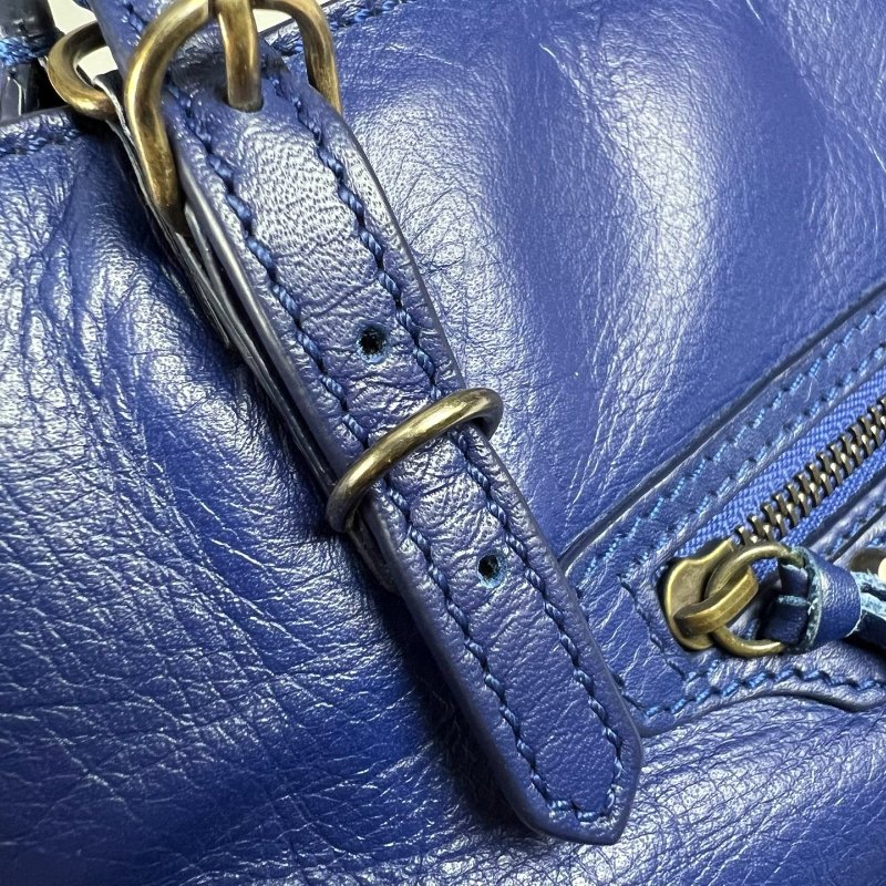 BALENCIAGA 305572 藍機車托特包MINI-6