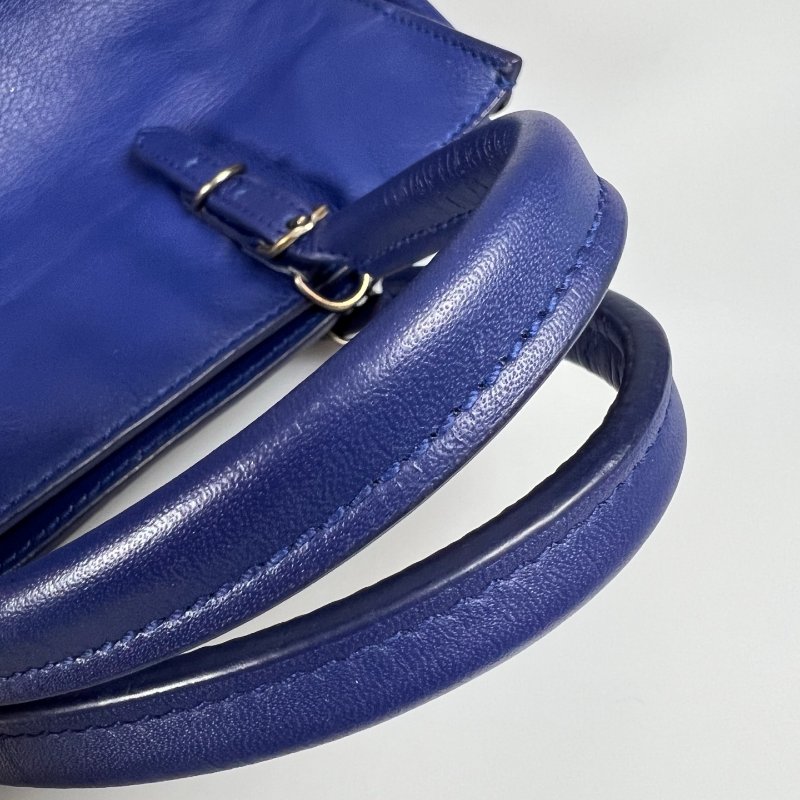 BALENCIAGA 305572 藍機車托特包MINI-7