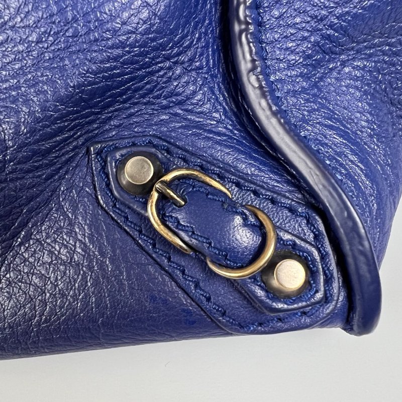 BALENCIAGA 305572 藍機車托特包MINI-8