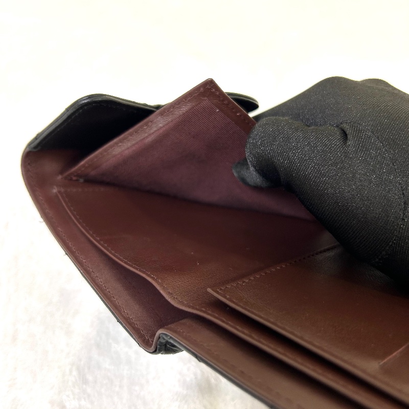 Chanel 香奈爾 三折絎縫羊皮短夾 25 開-4