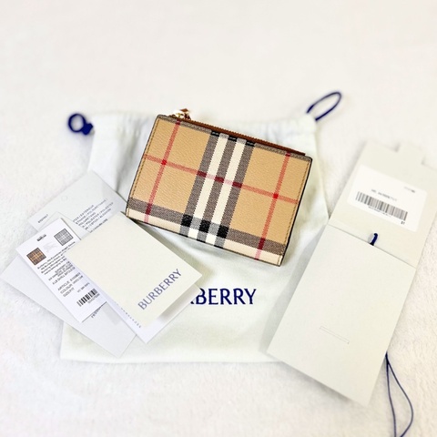 Burberry 格紋 Strap 錢包
