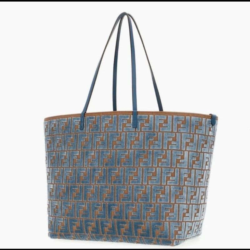 FENDI Roll 天鵝絨FF托特包 肩背包 Tote Bag 女款手袋-0