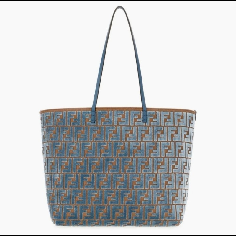 FENDI Roll 天鵝絨FF托特包 肩背包 Tote Bag 女款手袋-1