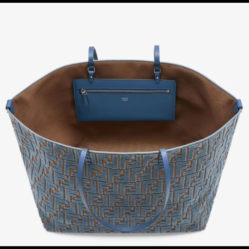 FENDI Roll 天鵝絨FF托特包 肩背包 Tote Bag 女款手袋-2