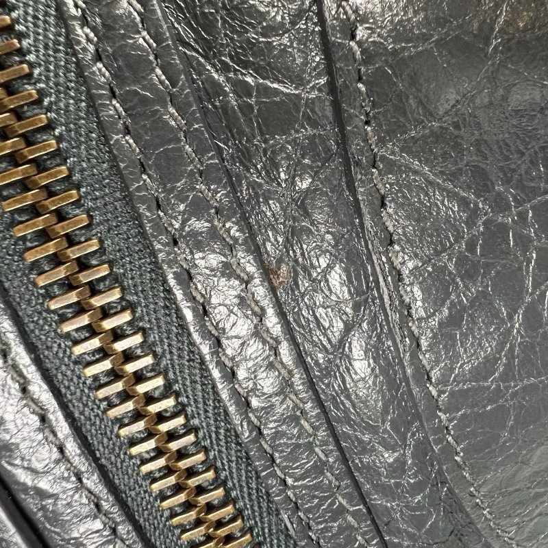 BALENCIAGA 242803 深灰機車包MINI-7