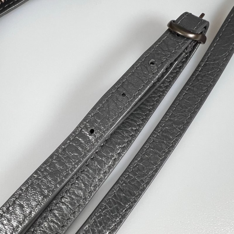 BALENCIAGA 242803 深灰機車包MINI-10