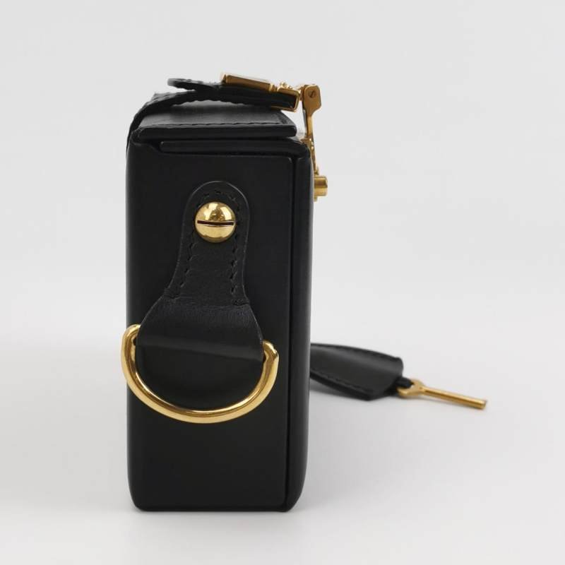 Dior Addict box羊皮純色Dior鎖扣斜挎包單肩包-3