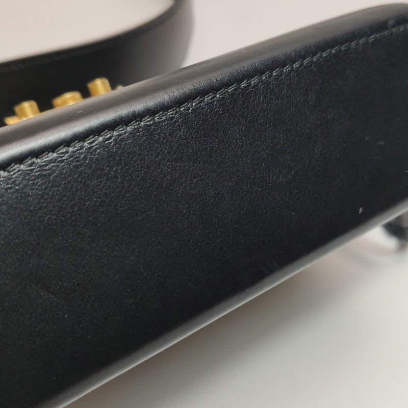 Dior Addict box羊皮純色Dior鎖扣斜挎包單肩包-17