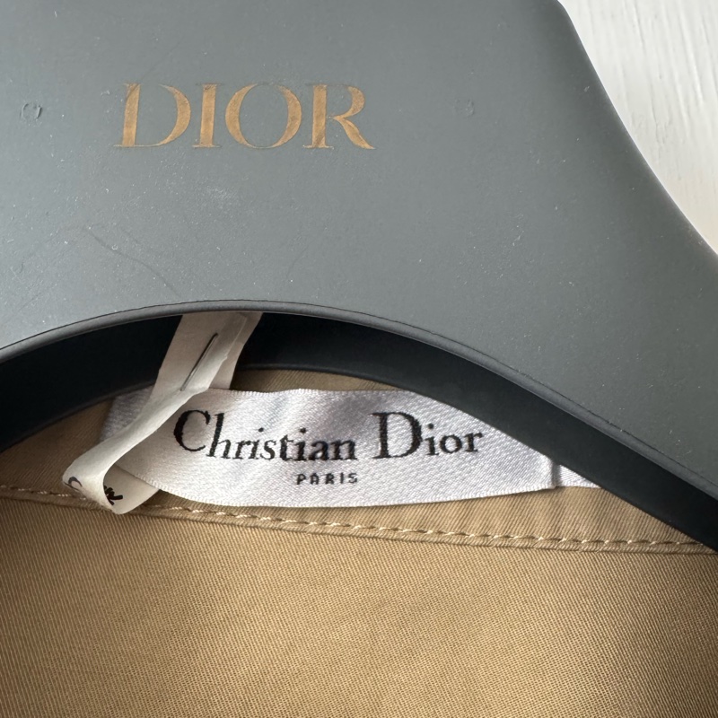 Dior卡其色拉鏈短袖洋裝-3