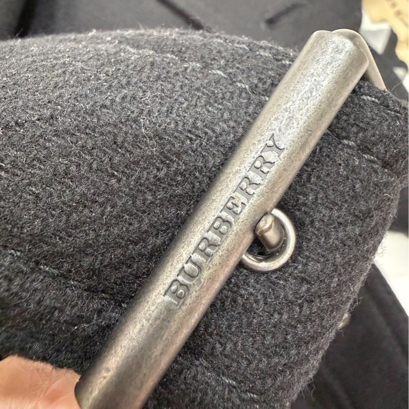 BURBERRY 經典 排釦 黑色 羊毛大衣 長大衣 風衣外套 大衣外套 大衣-14