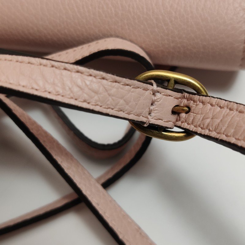 Gucci Animalier牛皮純色字母logo動物裝飾斜挎包單肩包-9