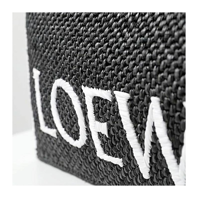 LOEWE 拉菲草字體手提袋(大)A685B60X01 1100-13