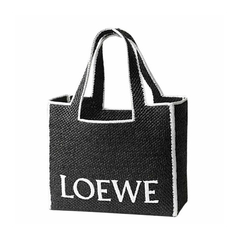 LOEWE 拉菲草字體手提袋（大）A685B60X01 1100