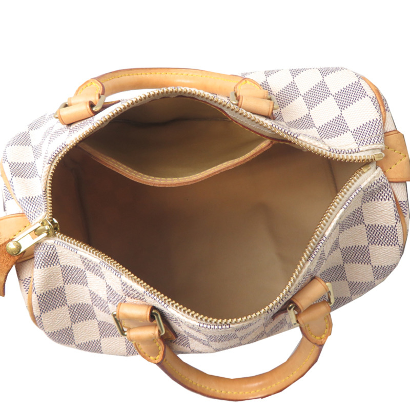 路易威登 Speedy 35 女士手提包 N41534（已停產）Damier Azur 白色-5