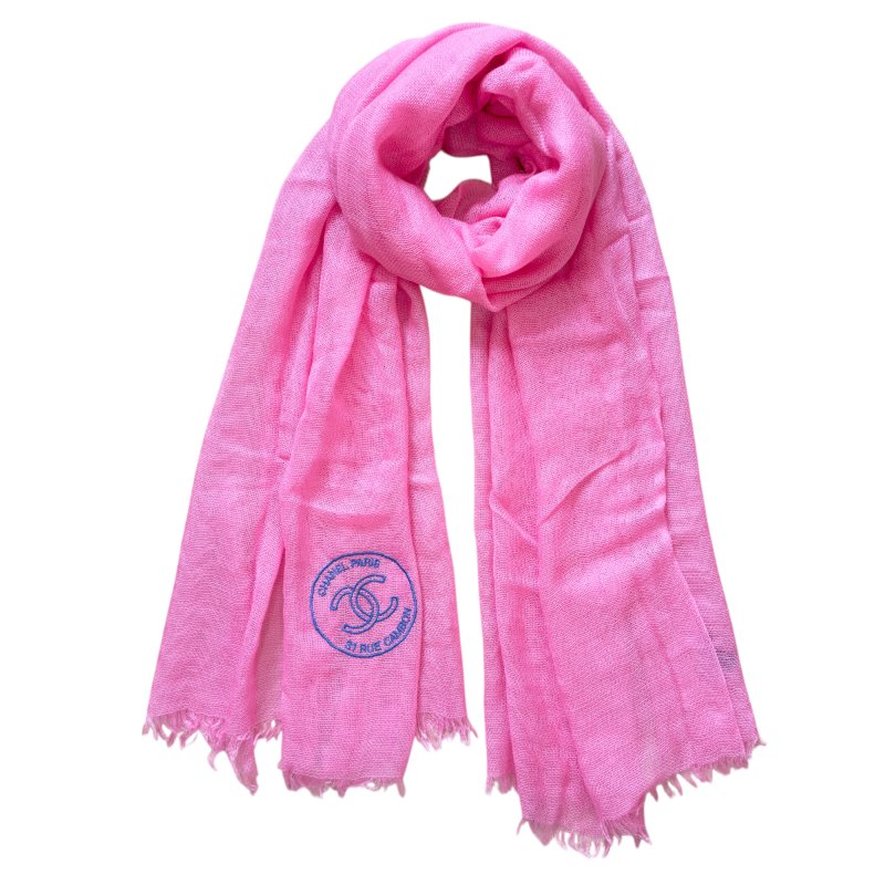 CHANEL CC 羊絨 圍巾-1