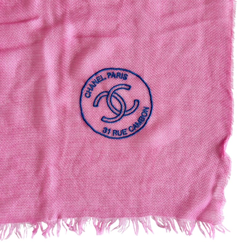 CHANEL CC 羊絨 圍巾-2
