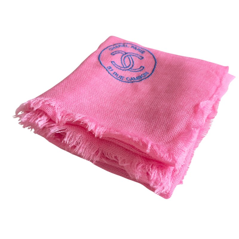 CHANEL CC 羊絨 圍巾-3