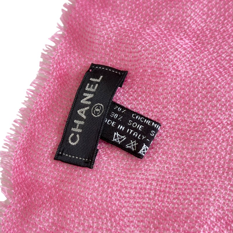 CHANEL CC 羊絨 圍巾-6