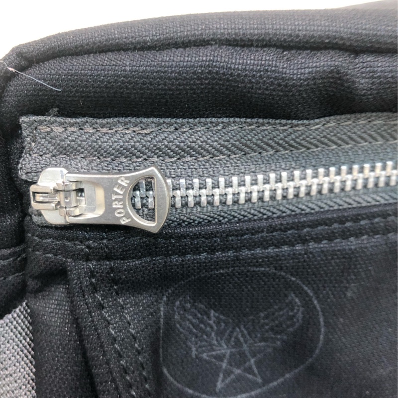 PORTER AIR FORCE 黑色灰色帶斜孭包 腰包 XC133-8