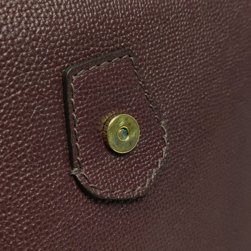 Burberry牛皮帆布拼色格紋字母Logo單肩包-14