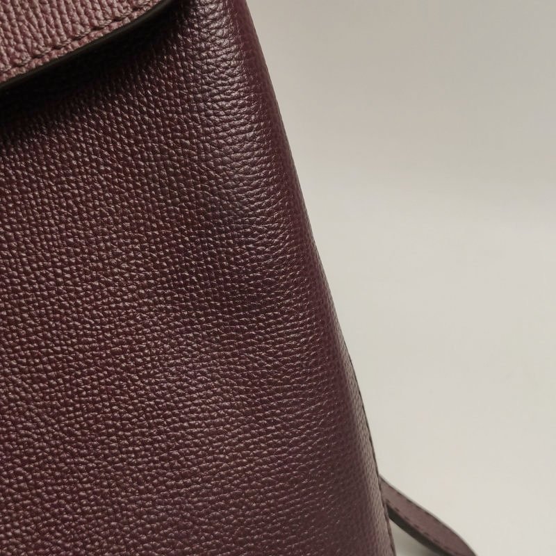 Burberry牛皮帆布拼色格紋字母Logo單肩包-20