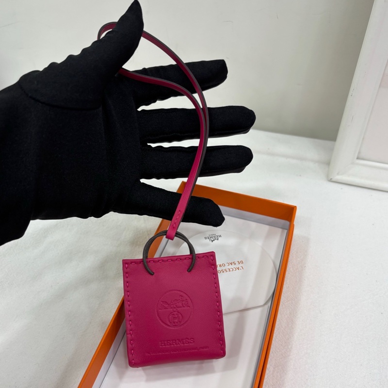HERMES 愛馬仕 小福袋吊飾 全新-0