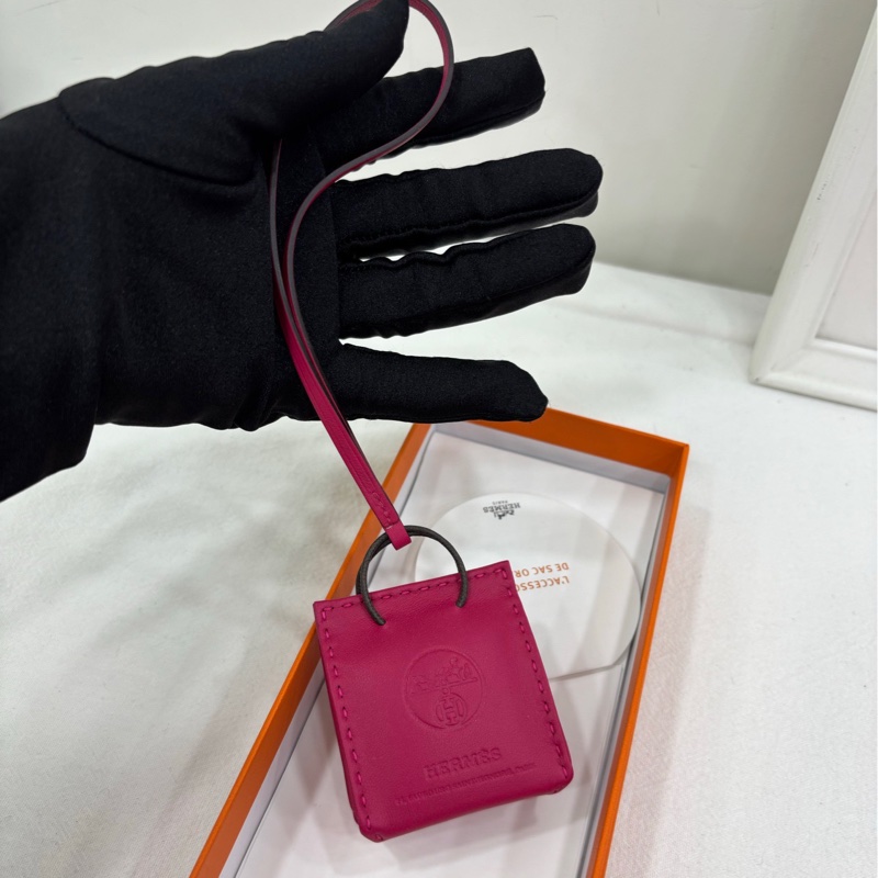 HERMES 愛馬仕 小福袋吊飾 全新-1