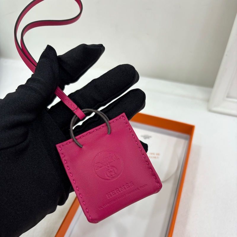HERMES 愛馬仕 小福袋吊飾 全新-3