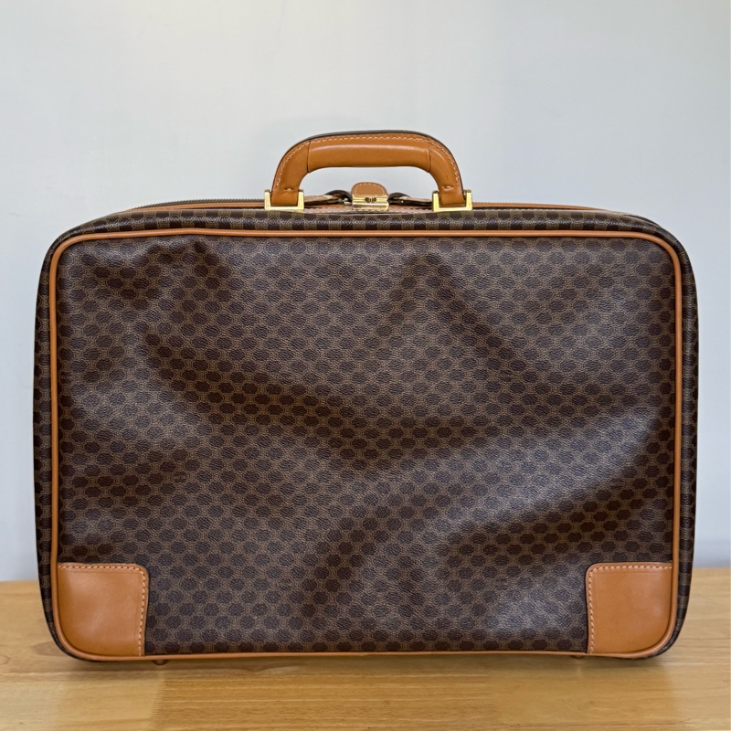 Celine Macadam 手提行李箱 行李包 真皮帆布-1