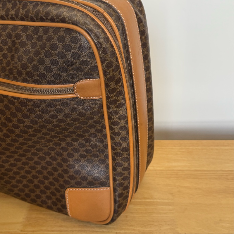 Celine Macadam 手提行李箱 行李包 真皮帆布-9