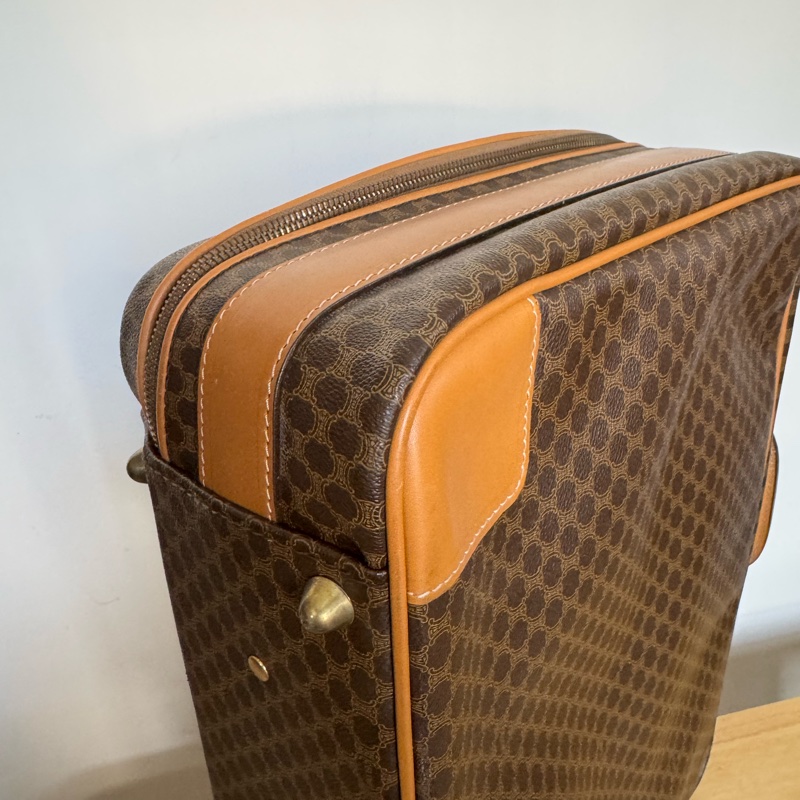 Celine Macadam 手提行李箱 行李包 真皮帆布-16