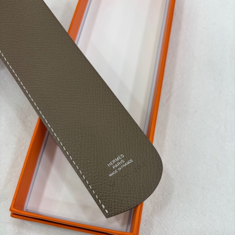 愛馬仕Sautdepage 皮質書籤大象灰 全新-2