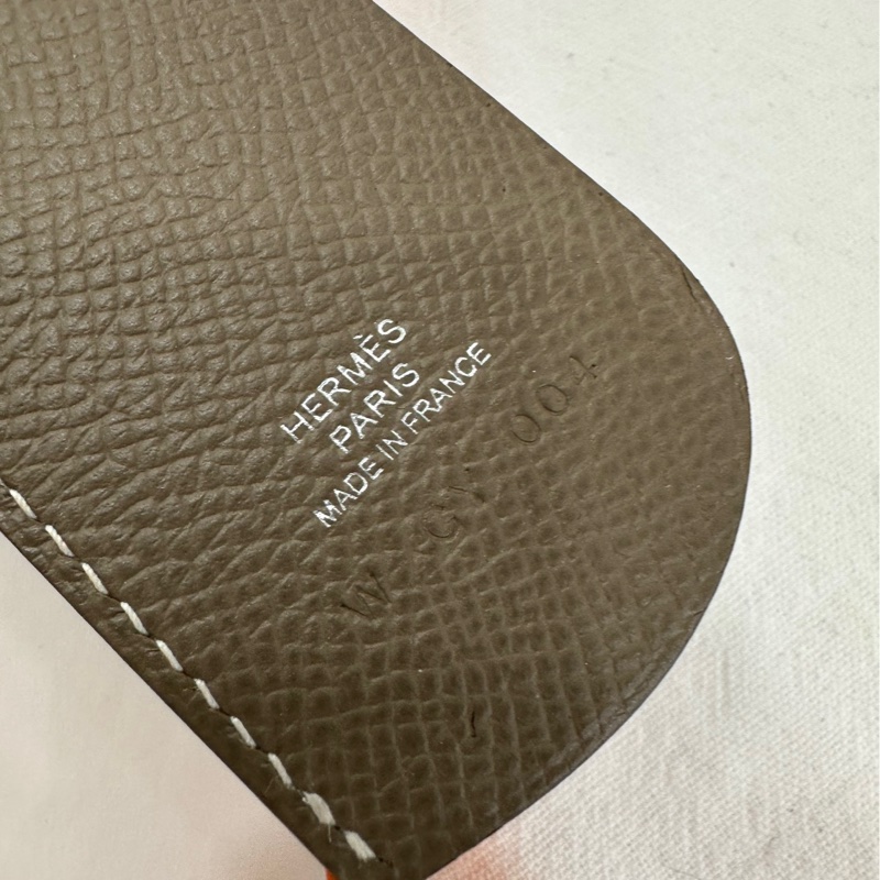 愛馬仕Sautdepage 皮質書籤大象灰 全新-3