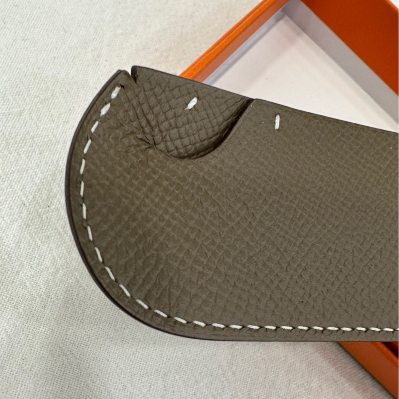 愛馬仕Sautdepage 皮質書籤大象灰 全新-4