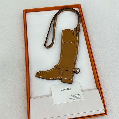 愛馬仕/Hermès 全新未使用 靴子短靴掛飾包掛/掛飾