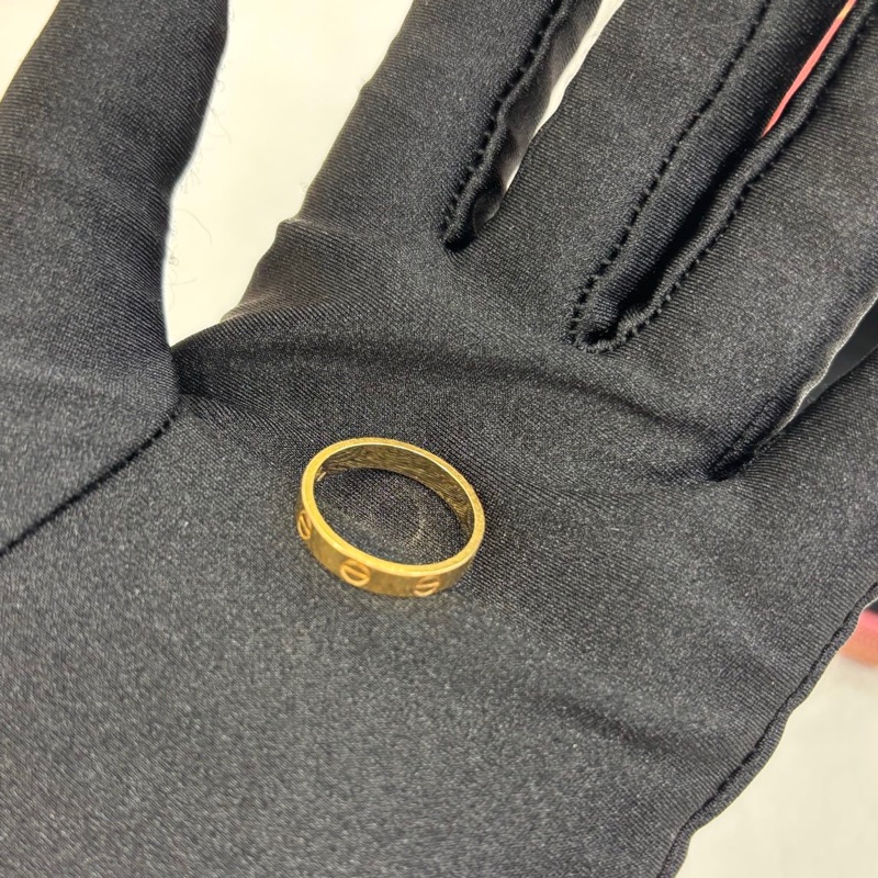 Cartier 卡地亞love系列18k玫瑰金窄版戒指 52碼-3