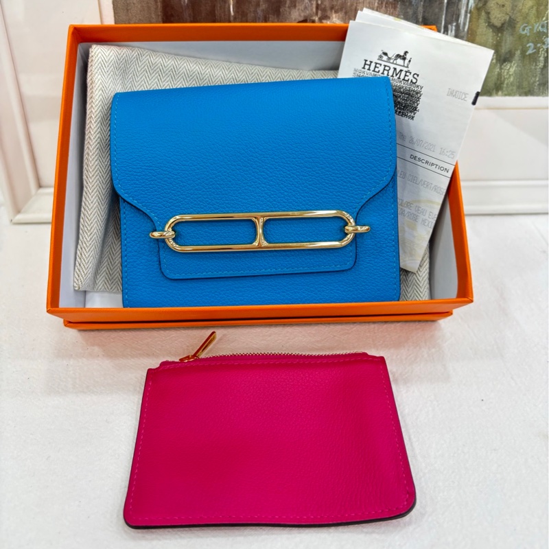 Hermes 愛馬仕 roulis slim豬鼻子錢包腰包零錢包 z刻-0