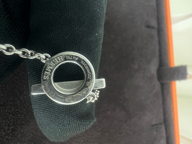 Hermes finesse 白金小Q手鏈 ST-4