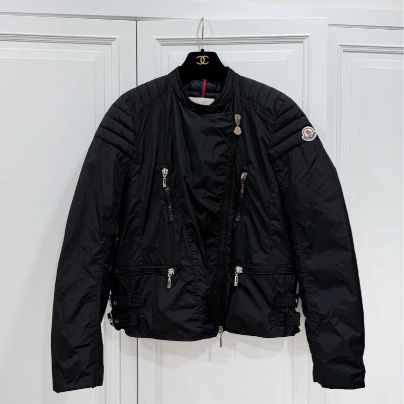 moncler 黑色 立領 輕羽絨 短版羽絨 羽絨外套 夾克 短外套 風衣外套 防風外套 飛行外套-0