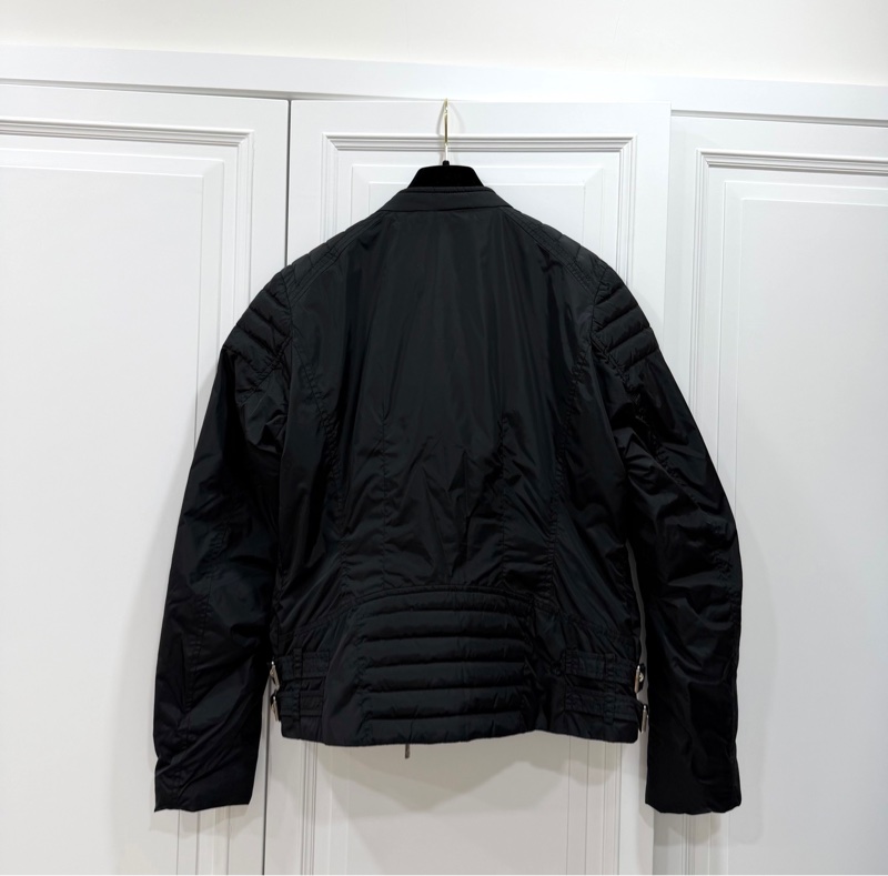 moncler 黑色 立領 輕羽絨 短版羽絨 羽絨外套 夾克 短外套 風衣外套 防風外套 飛行外套-6