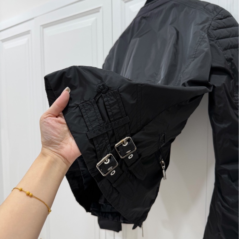 moncler 黑色 立領 輕羽絨 短版羽絨 羽絨外套 夾克 短外套 風衣外套 防風外套 飛行外套-7