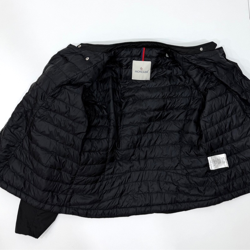moncler 黑色 立領 輕羽絨 短版羽絨 羽絨外套 夾克 短外套 風衣外套 防風外套 飛行外套-19