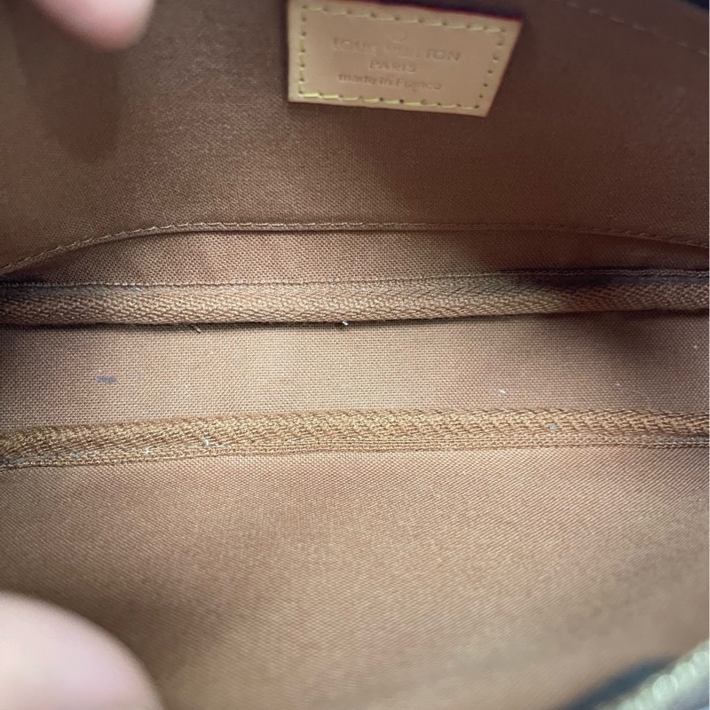 98新 LV/路易威登 CS7082綠肩帶老花五合-5