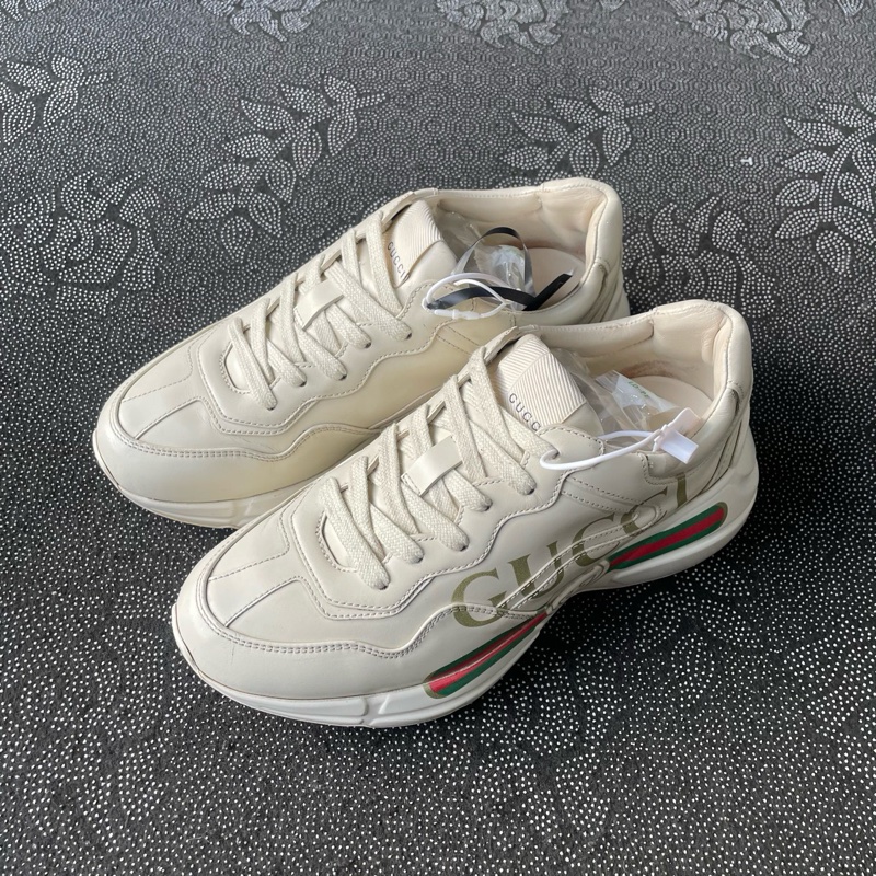 98新 gucci腰帶老爹鞋36.5碼無盒,成色新磨損小-0