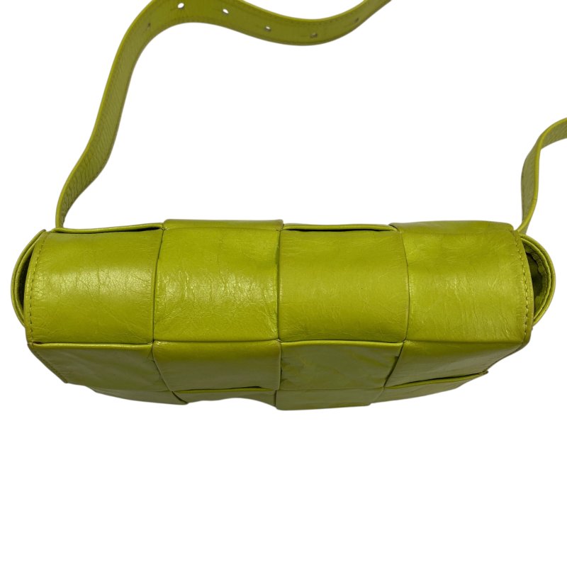 BOTTEGA VENETA 編織包 斜背包 螢光黃-2