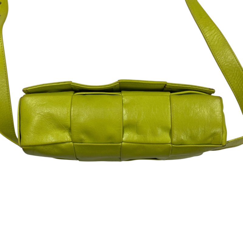 BOTTEGA VENETA 編織包 斜背包 螢光黃-3