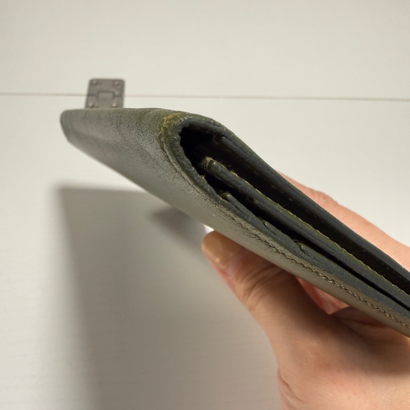 HERMES長夾 愛馬仕 墨綠色-11