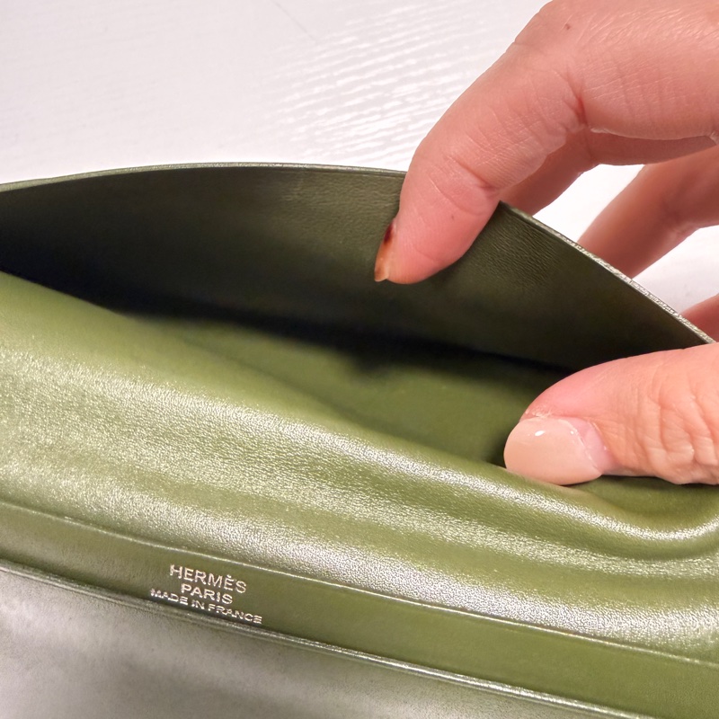 HERMES長夾 愛馬仕 墨綠色-15