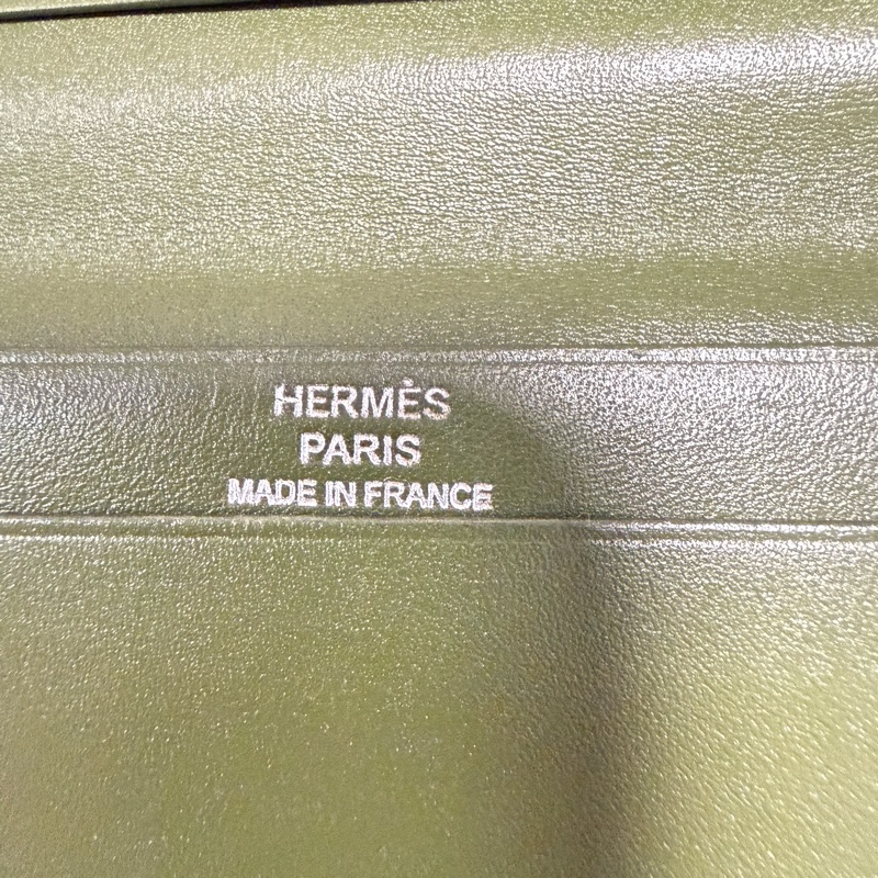 HERMES長夾 愛馬仕 墨綠色-18